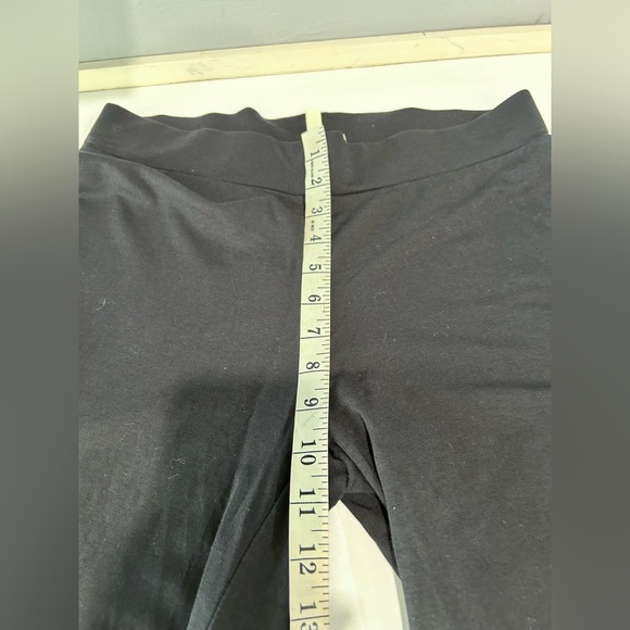 Pure Jill Black Wide Leg Cropped Pants with High Waist - Picture 3 of 15